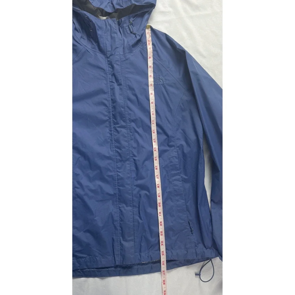 The North Face DryVent Rain Jacket Womens Medium Blue Hooded Waterproof Shell